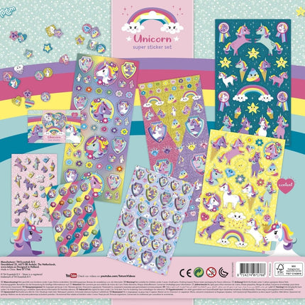 Unicorn Stickerset Groot - Babywinkel - 8714274071766