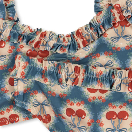 <tc>Konges Slojd</tc> Bikini Kind Maya Grs Cherry Bow Blue