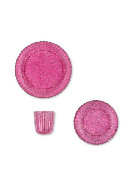 <tc>Konges Slojd</tc> Zestaw naczyń Glitter Sprakling Sangria 3 szt