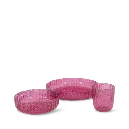 <tc>Konges Slojd</tc> Zestaw naczyń Glitter Sprakling Sangria 3 szt