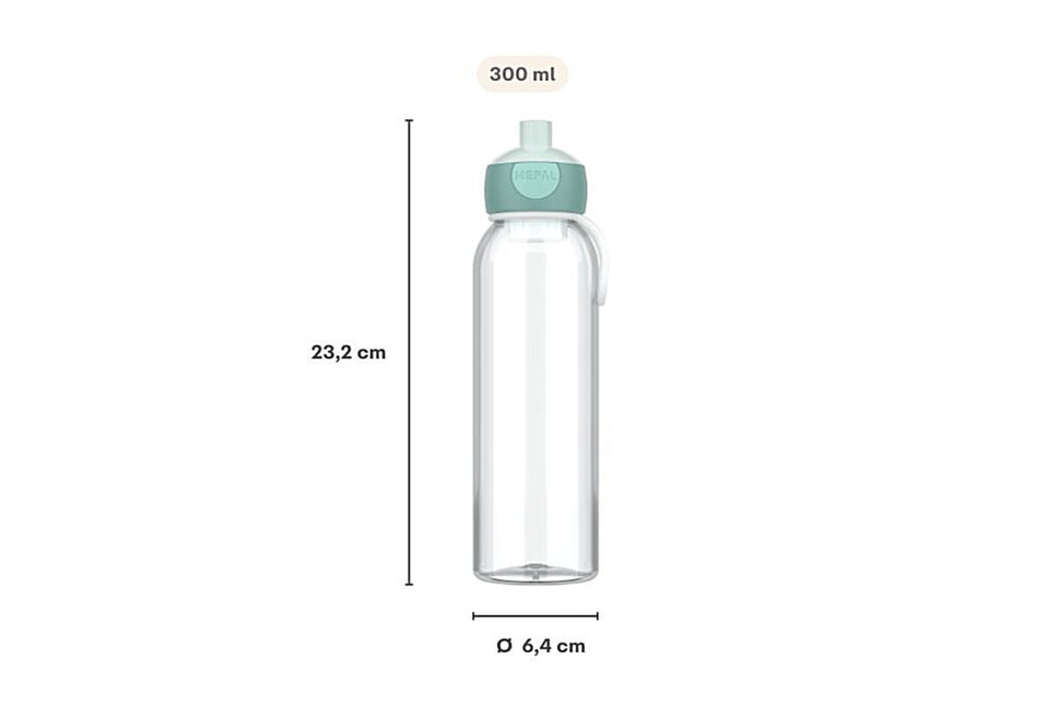Waterfles pop - up Campus 500 ml - Cool blue - Babywinkel - 8720294056560