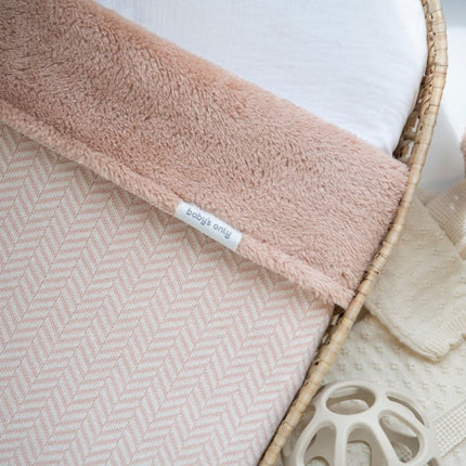 Wiegdeken teddy Dawn blush/ecru - Babywinkel - 8721052101003