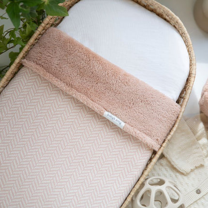Wiegdeken teddy Dawn blush/ecru - Babywinkel - 8721052101003