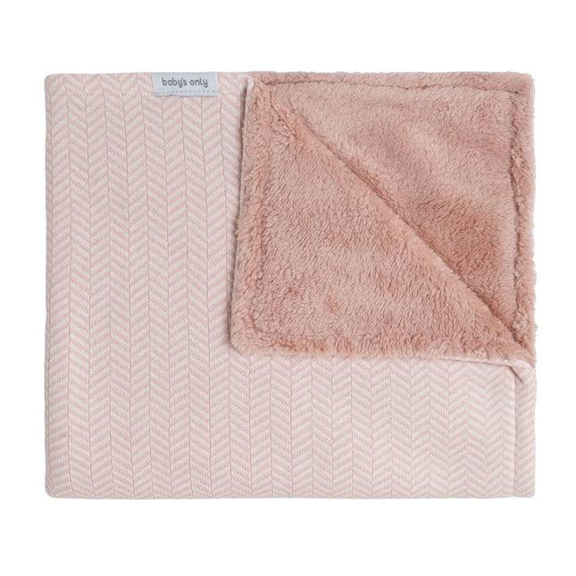 Wiegdeken teddy Dawn blush/ecru - Babywinkel - 8721052101003