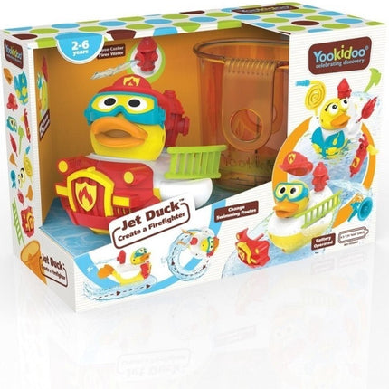 Yookidoo Badspeelgoed Jet Duck Brandweerman - Yookidoo - Babywinkel - 7290107721721
