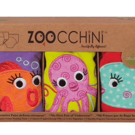 Zoocchini Oefenbroekje Girls Ocean Katoen 3st - Zoocchini - Babywinkel - 854892005786