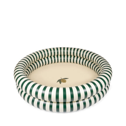Zwembad Kind 2 Ringen Large Green Stripe koop je bij Babywinkel